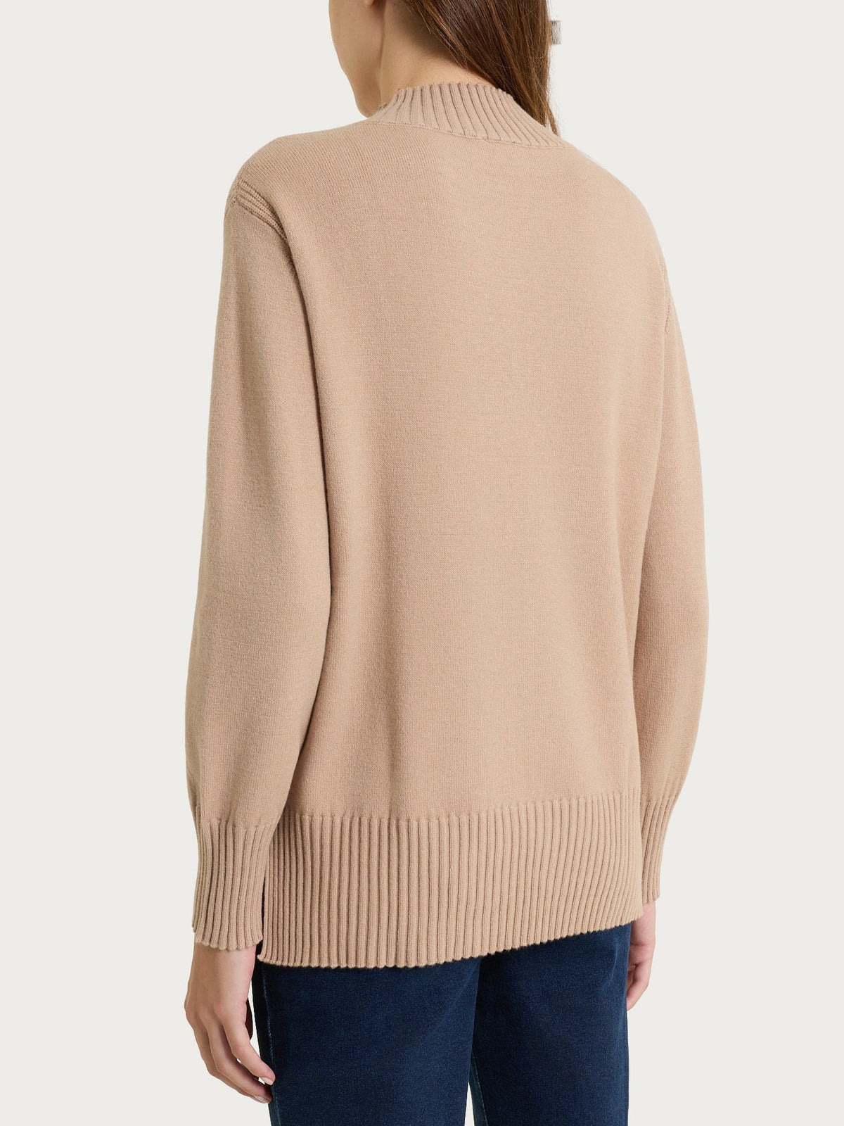 Maglione ragno caramello lupetto