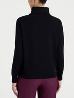 Soft Merino wool funnel-neck sweater