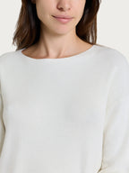 Maglia girocollo in punto perla Four Seasons