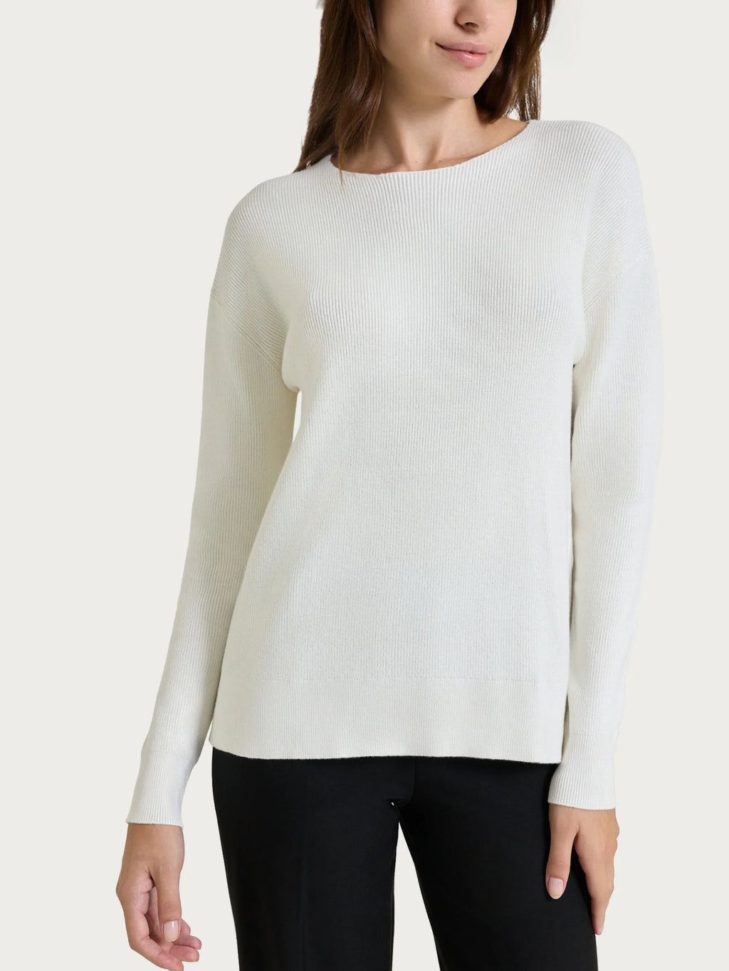 Maglia girocollo in punto perla Four Seasons
