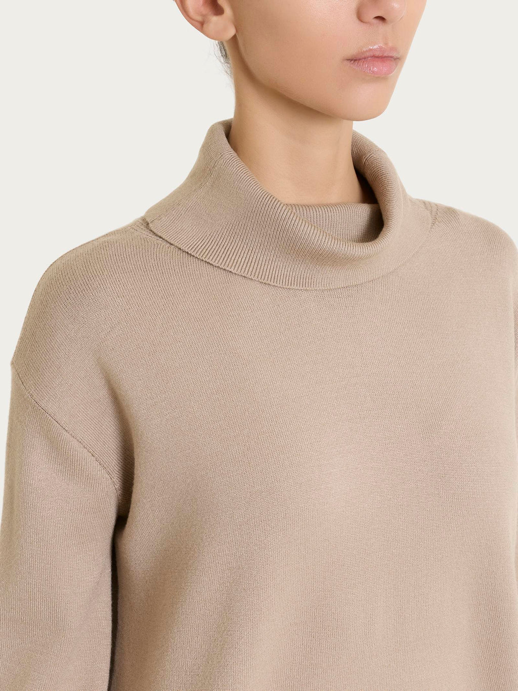 NaturalSoft funnel-neck sweater