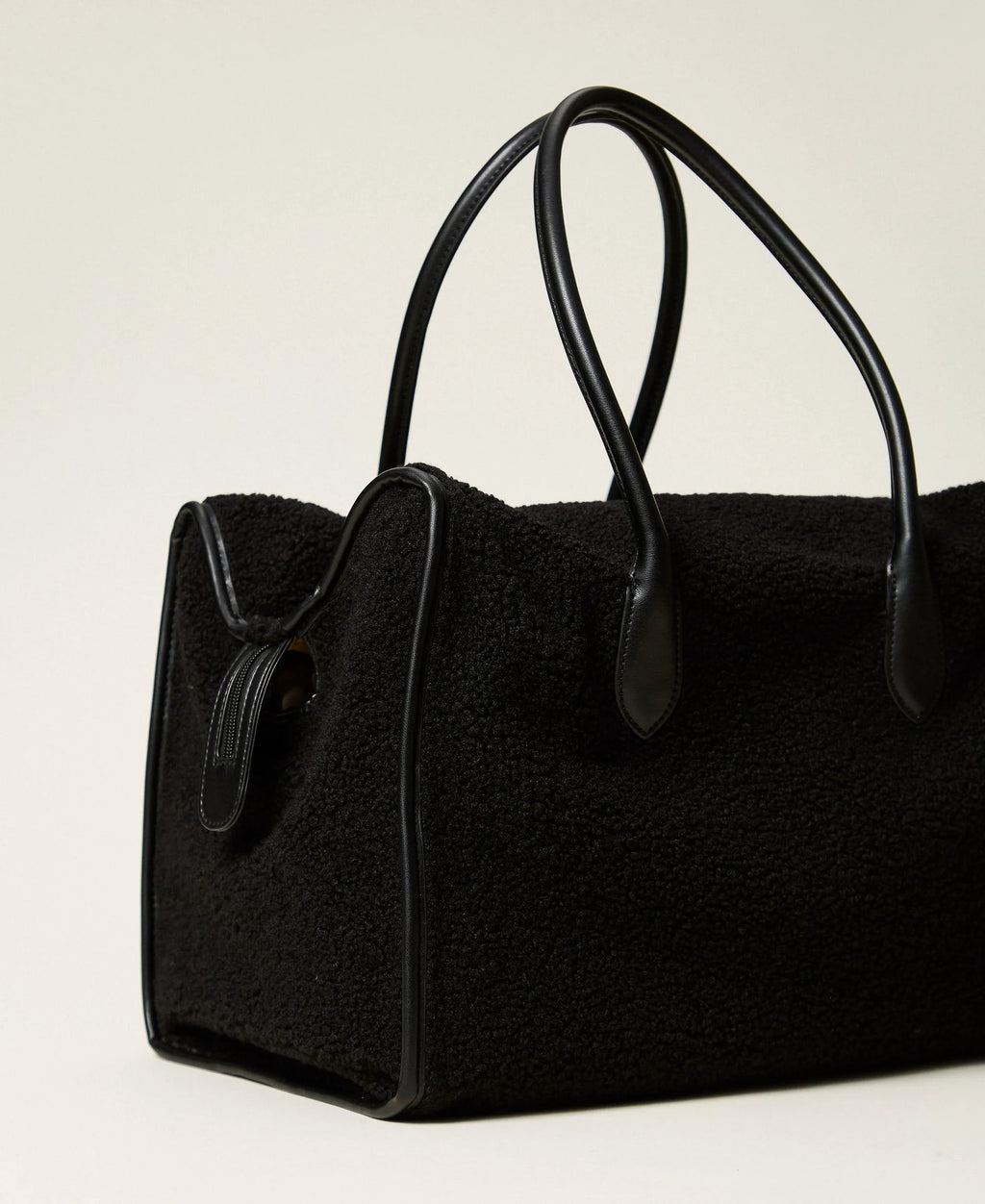 FAUX FUR BARREL BAG - Twinset