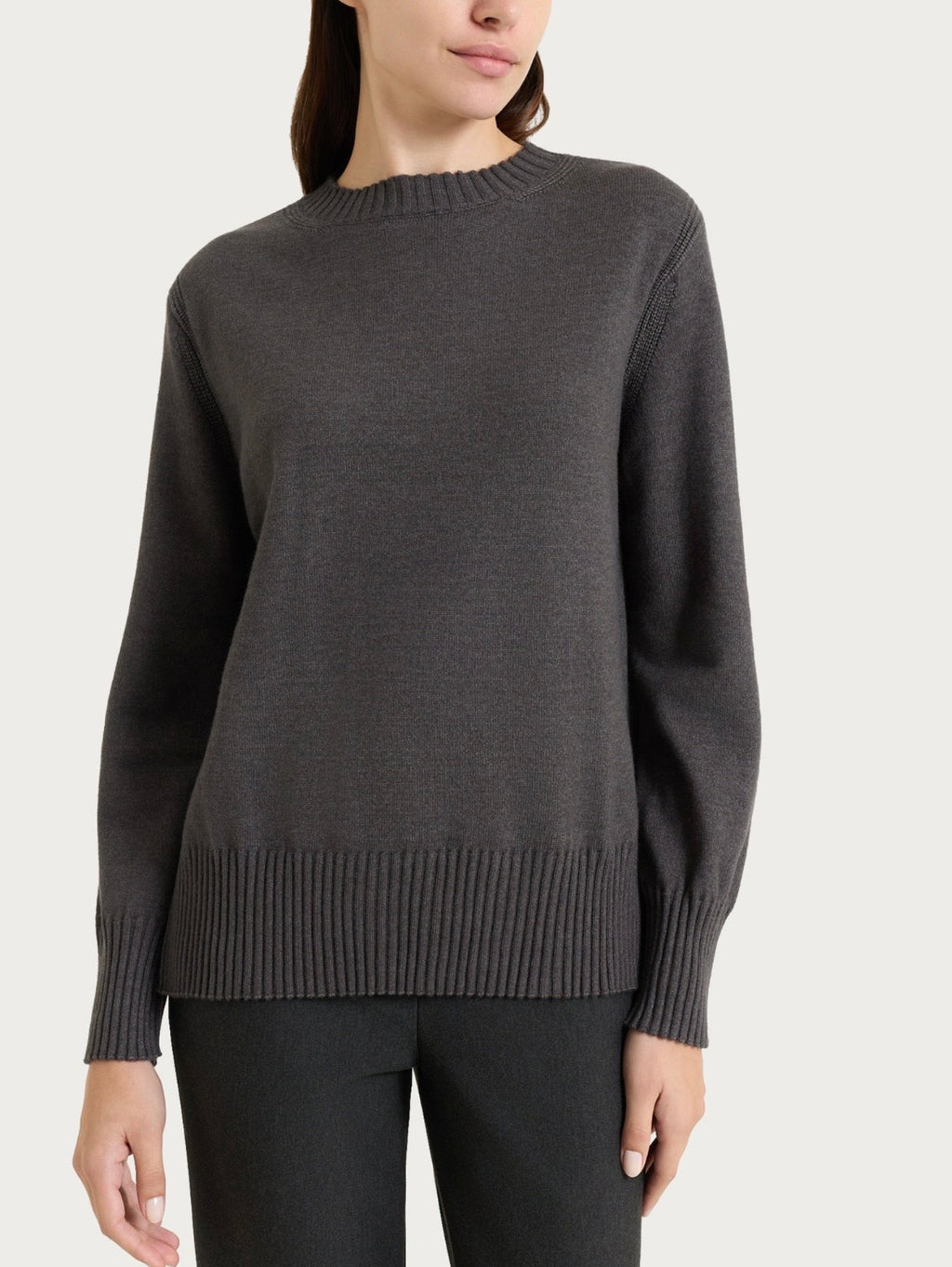 NaturalSoft long-sleeve crew neck sweater