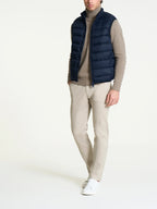 Satin Puffer piumino smanicato - Outer Space