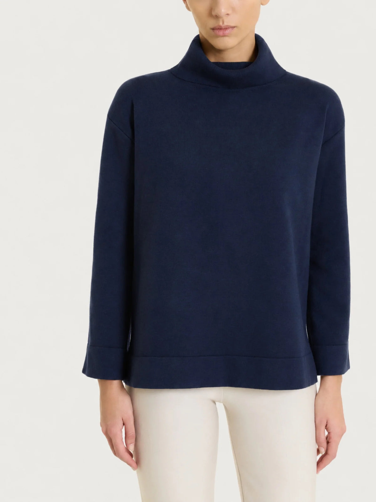 NaturalSoft funnel-neck sweater