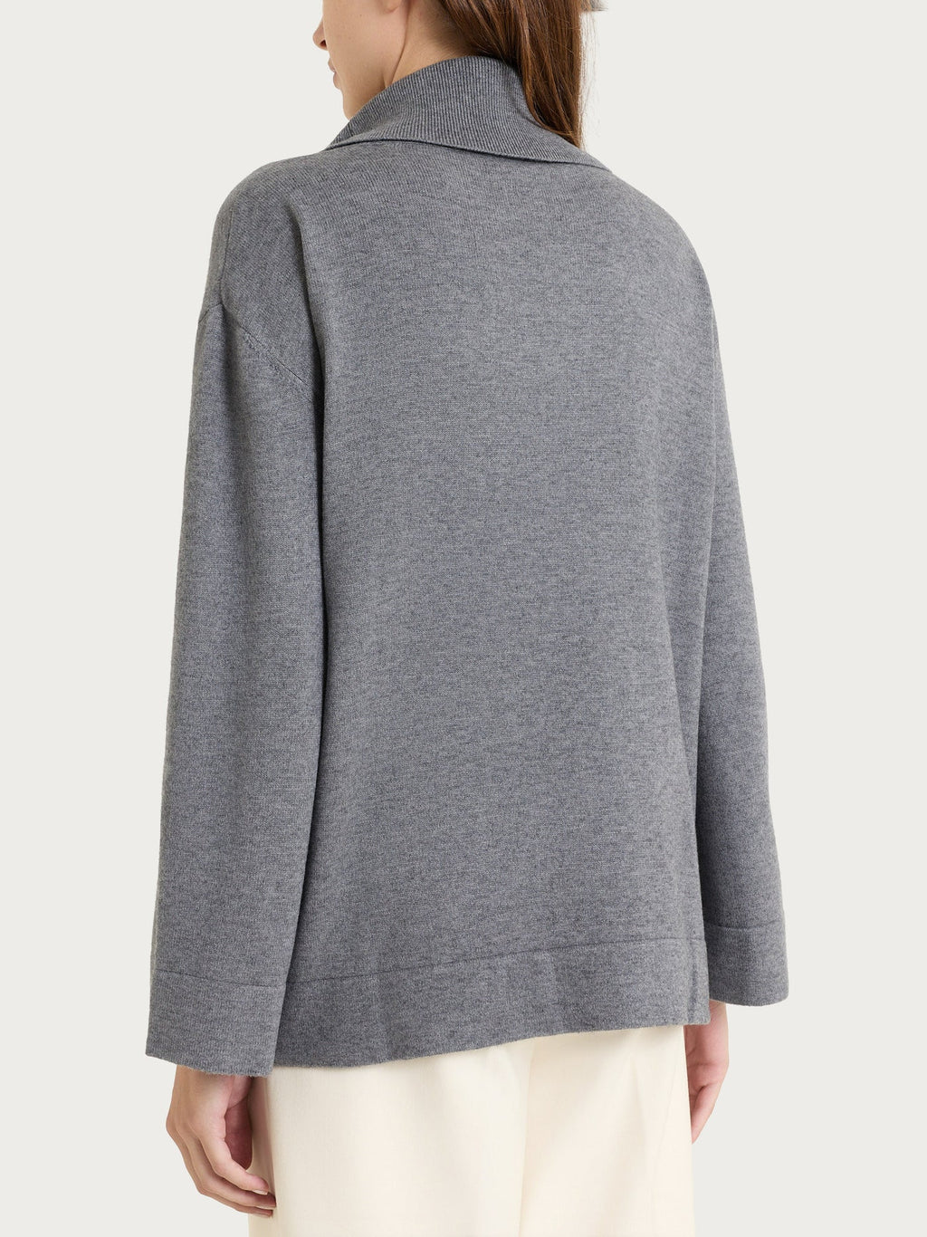 NaturalSoft funnel-neck sweater