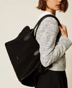 FAUX FUR BARREL BAG - Twinset