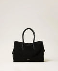 FAUX FUR BARREL BAG - Twinset