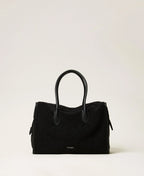 FAUX FUR BARREL BAG - Twinset