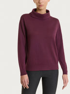Soft Merino wool funnel-neck sweater