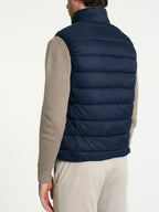 Satin Puffer piumino smanicato - Outer Space