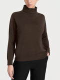 Soft Merino wool funnel-neck sweater