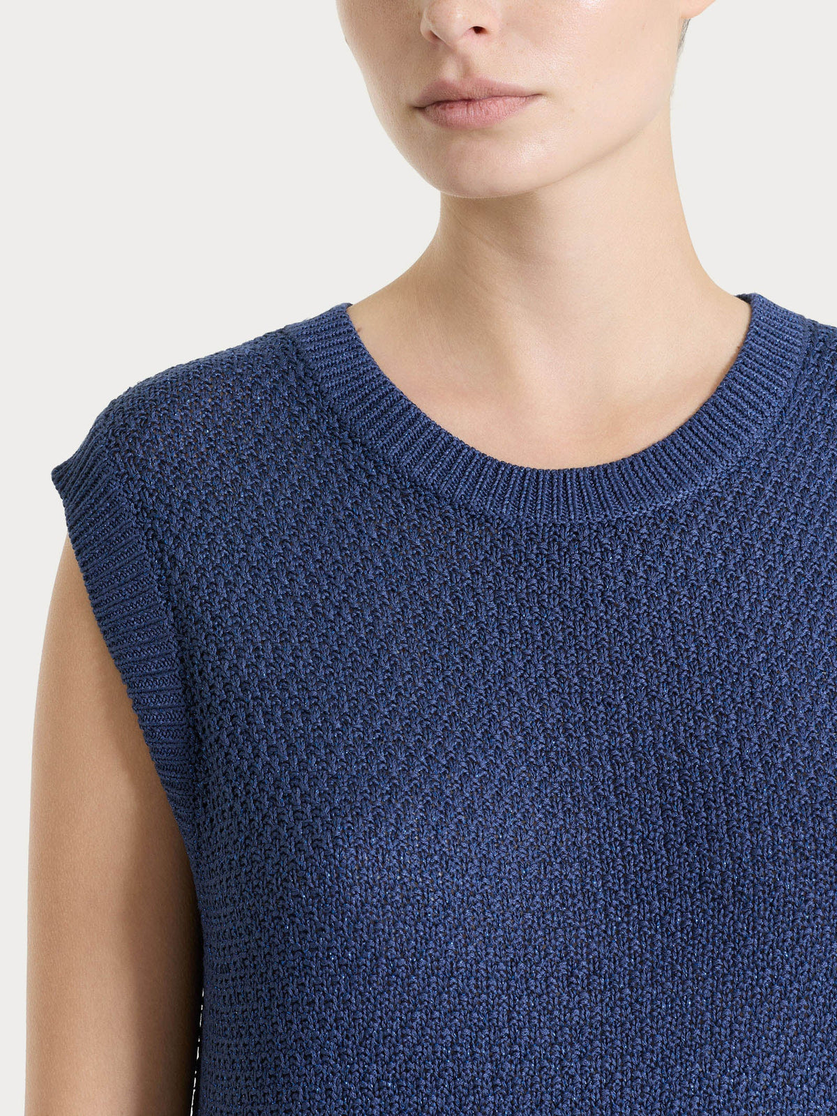 Smanicato in Lurex Rice Stitch
