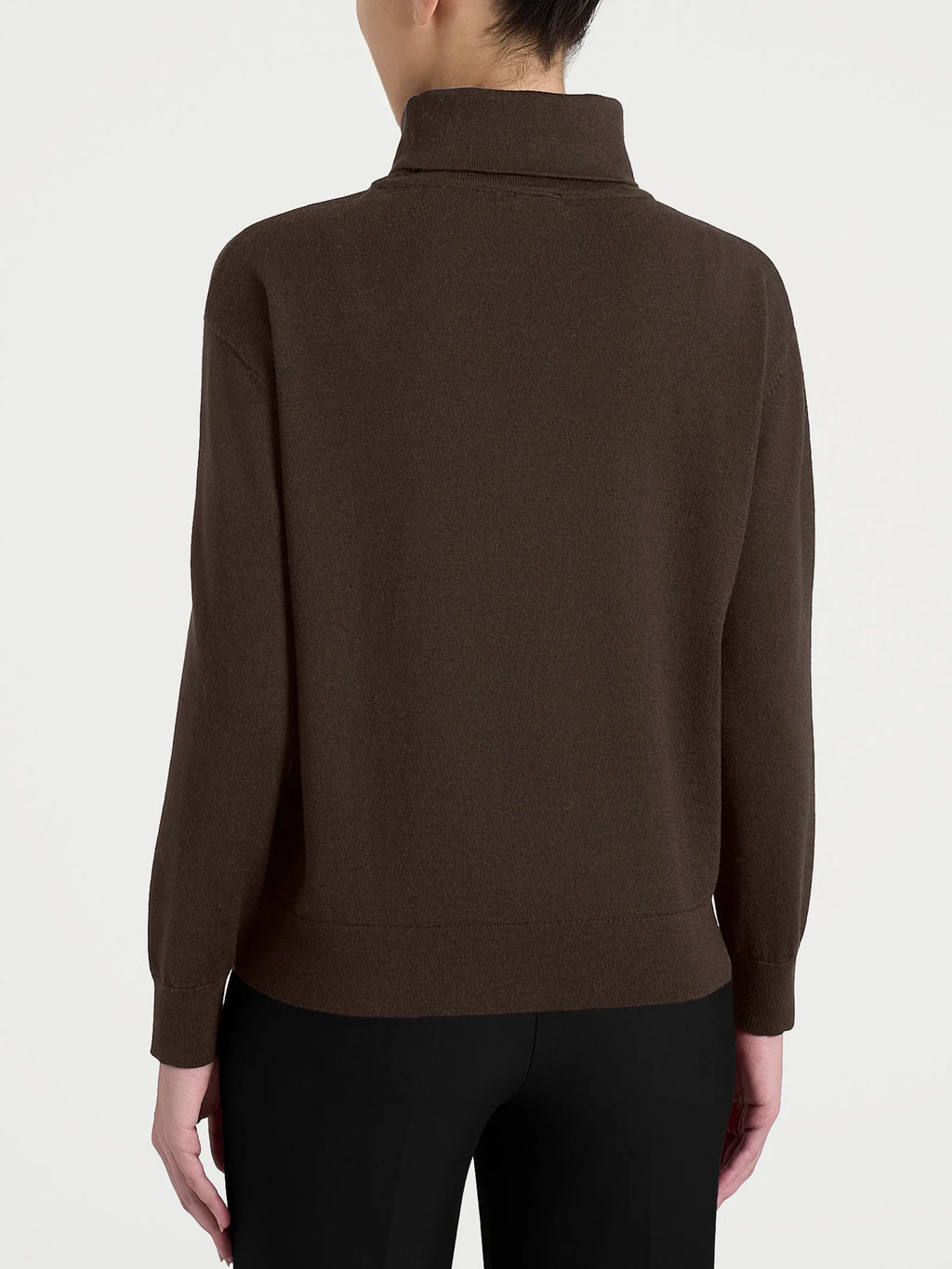Soft Merino wool funnel-neck sweater