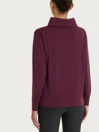 Soft Merino wool funnel-neck sweater