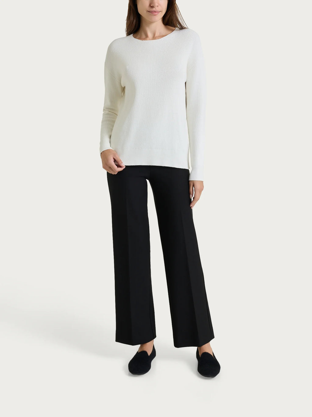 Maglia girocollo in punto perla Four Seasons