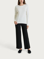 Maglia girocollo in punto perla Four Seasons