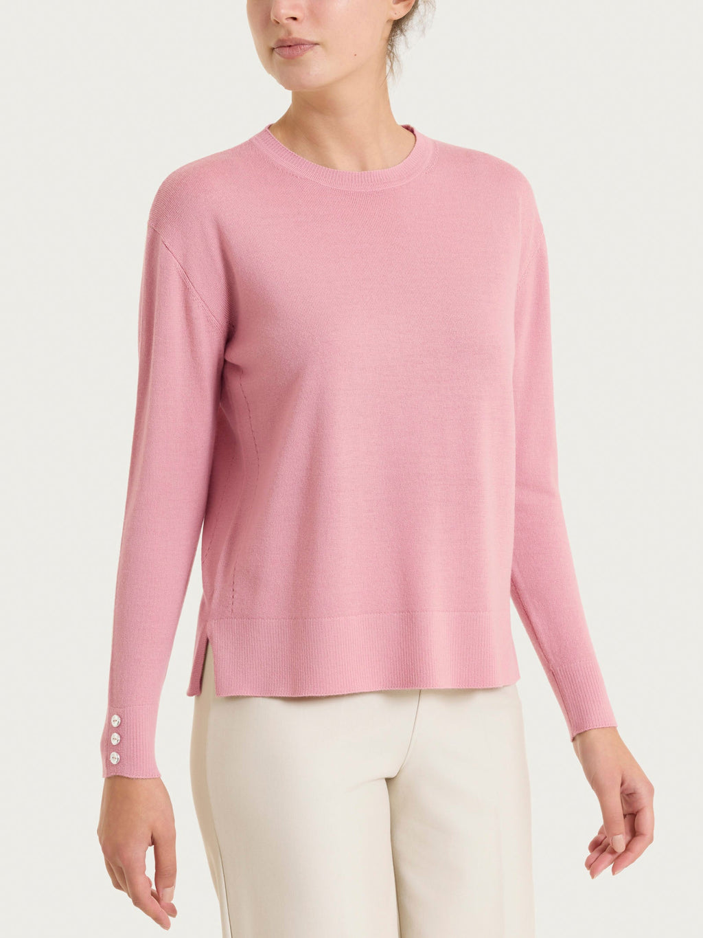 Maglia girocollo in Merino Soft