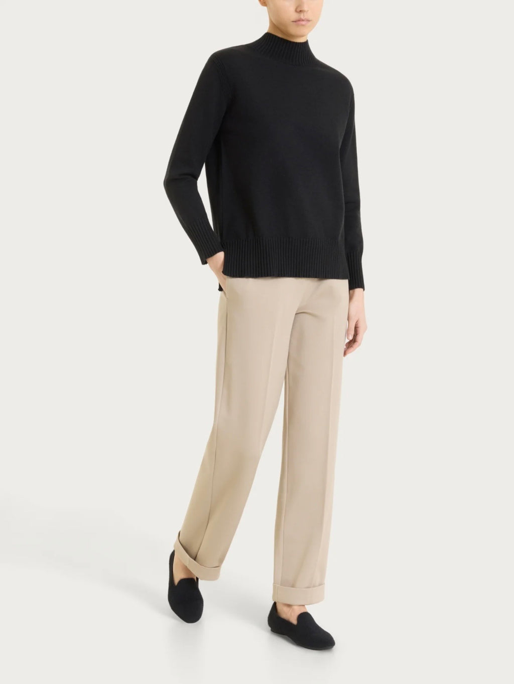 Maglione ragno caramello lupetto