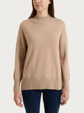 Maglione ragno caramello lupetto