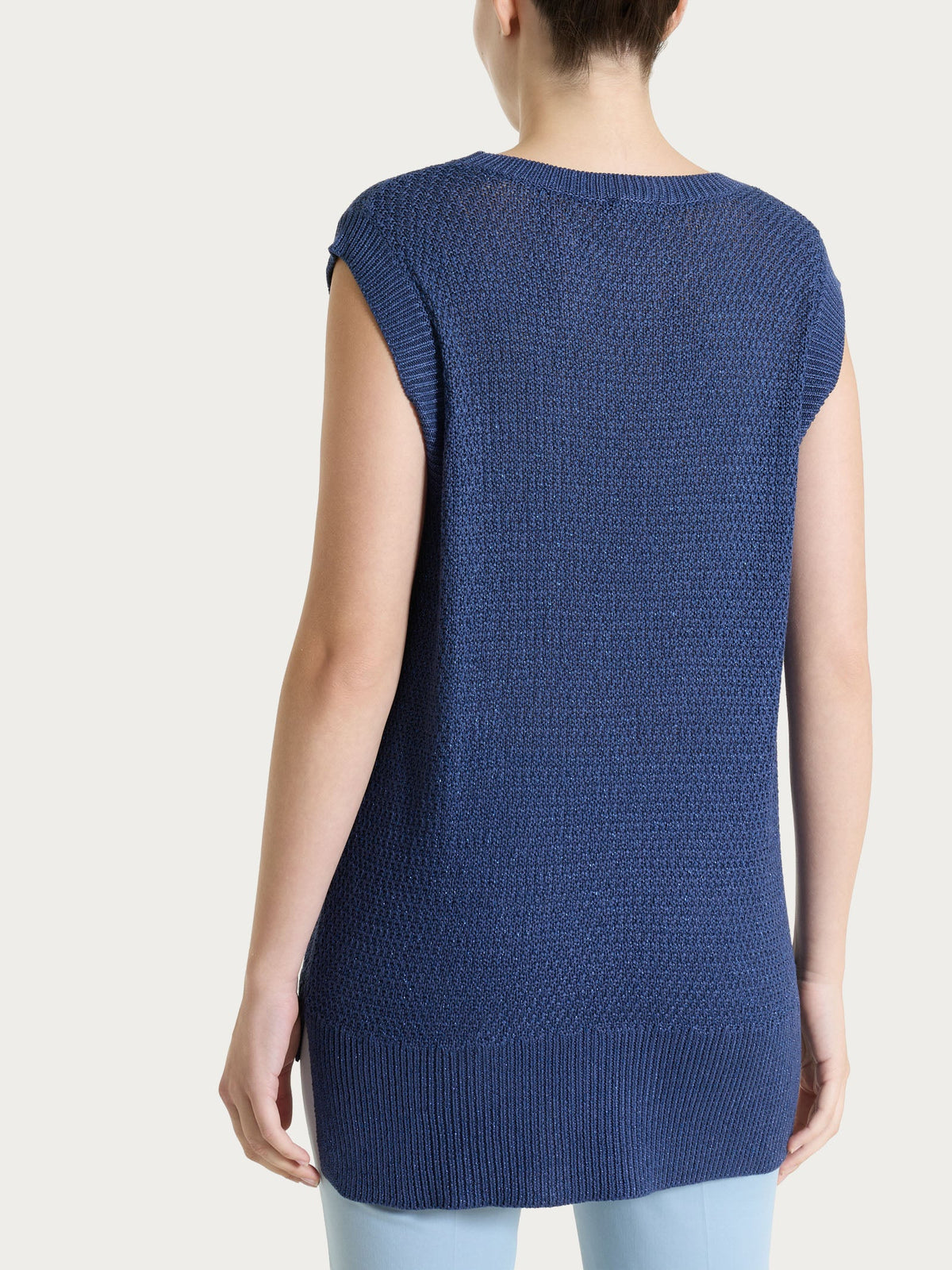 Smanicato in Lurex Rice Stitch